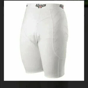 Alleson Sliding Shorts Men's Baseball White Style# DASLPM XL or 2 XL NWT